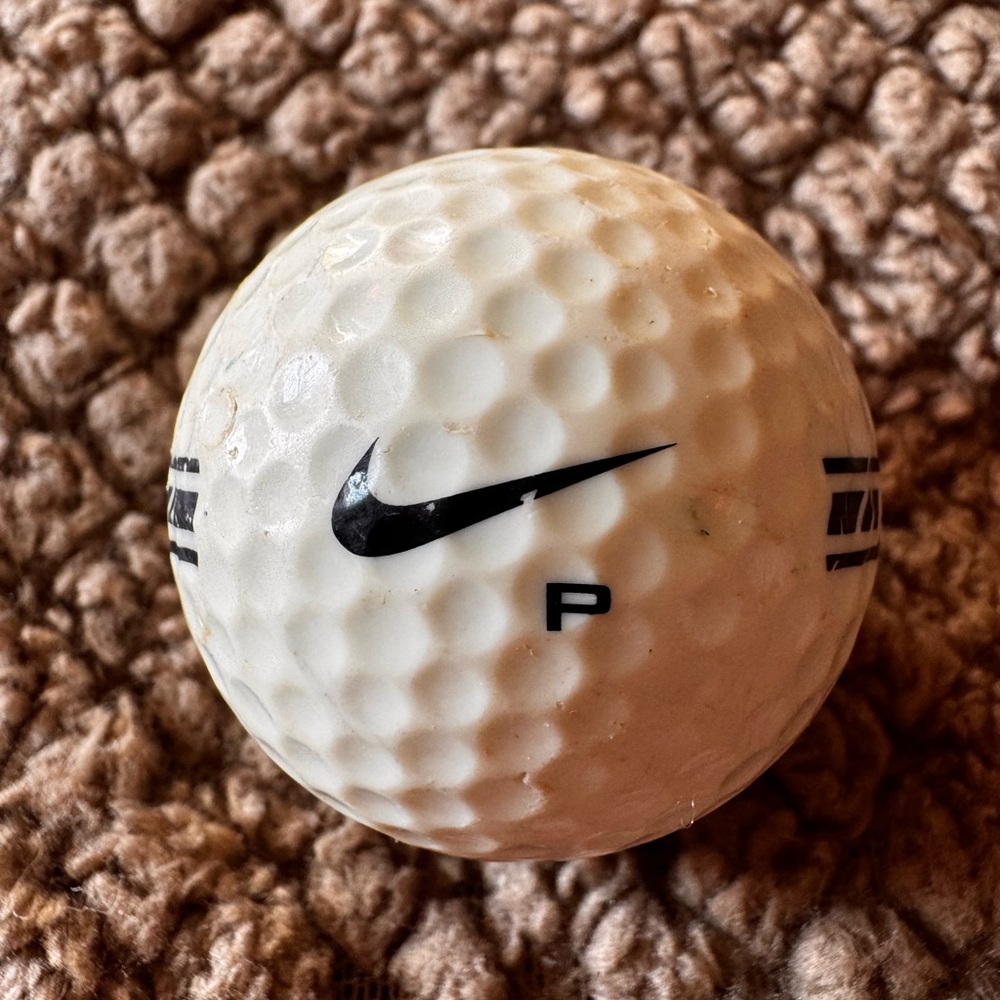Nike Golf Ball with Black Logo